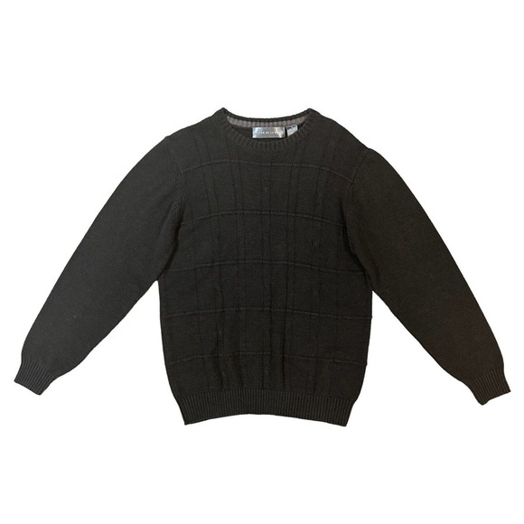 Oscar de la Renta Other - Oscar De La Renta Men’s Size Medium Dark Gray Charcoal Knit Sweater Long Sleeve